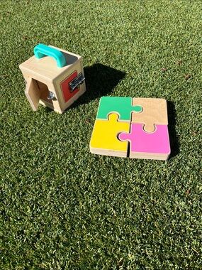 Lovevery Wooden puzzle and latch box